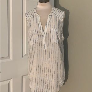 CLOSING SALE! Striped Sleeveless Pullover Blouse